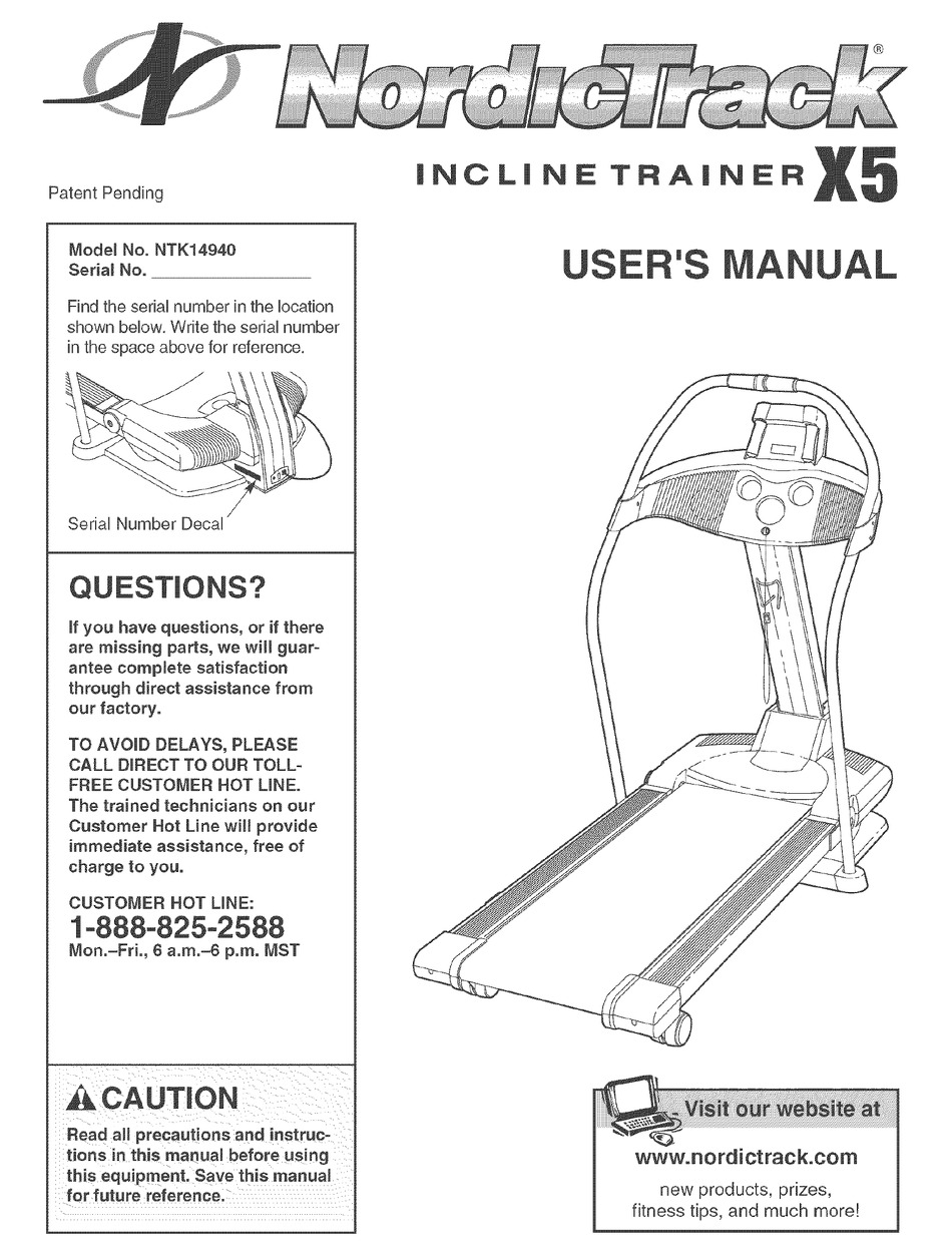 User manual NordicTrack Commercial 2450 (English - 40 pages)