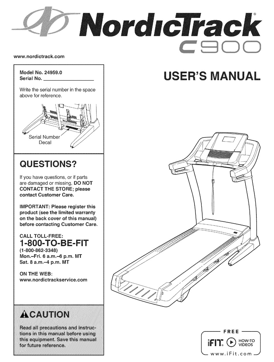 Nordictrack c990 reset discount button