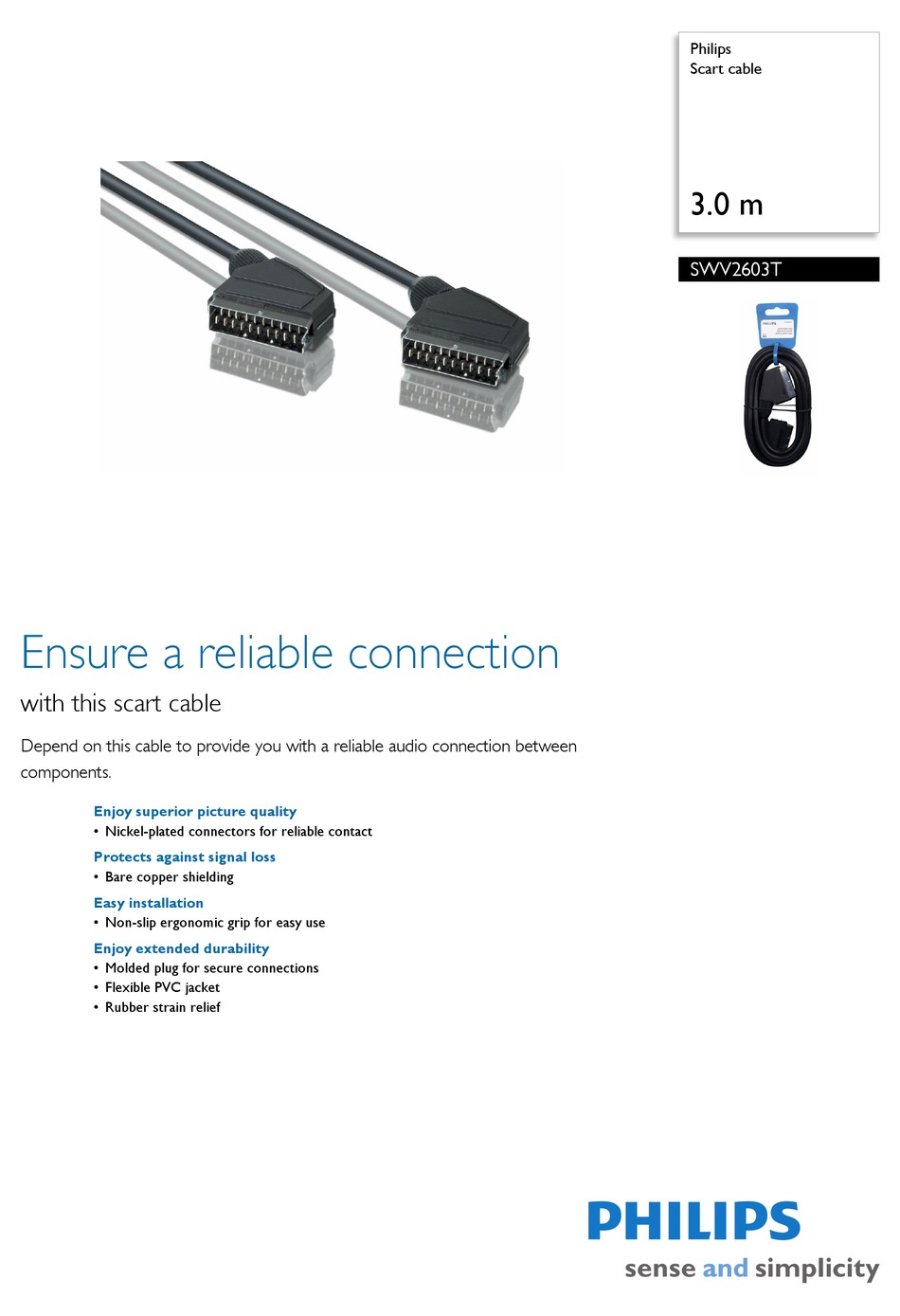 PHILIPS SWV2603T SPECIFICATIONS Pdf Download | ManualsLib