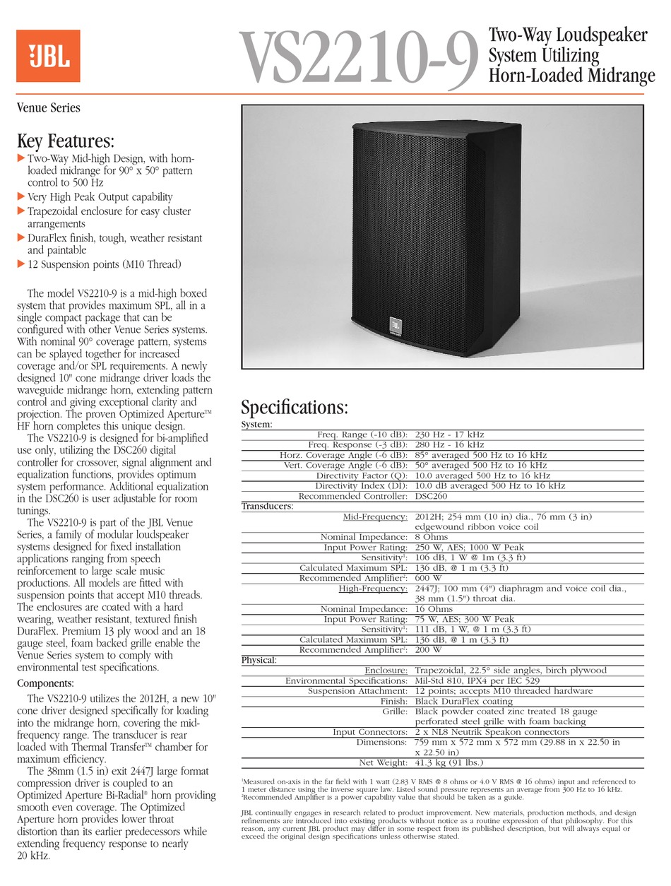 Jbl 4 инструкция. JBL sp212-6. Vs 2110 JBL venue Series. Колонка Harman Kardon инструкция. JBL 2447j.