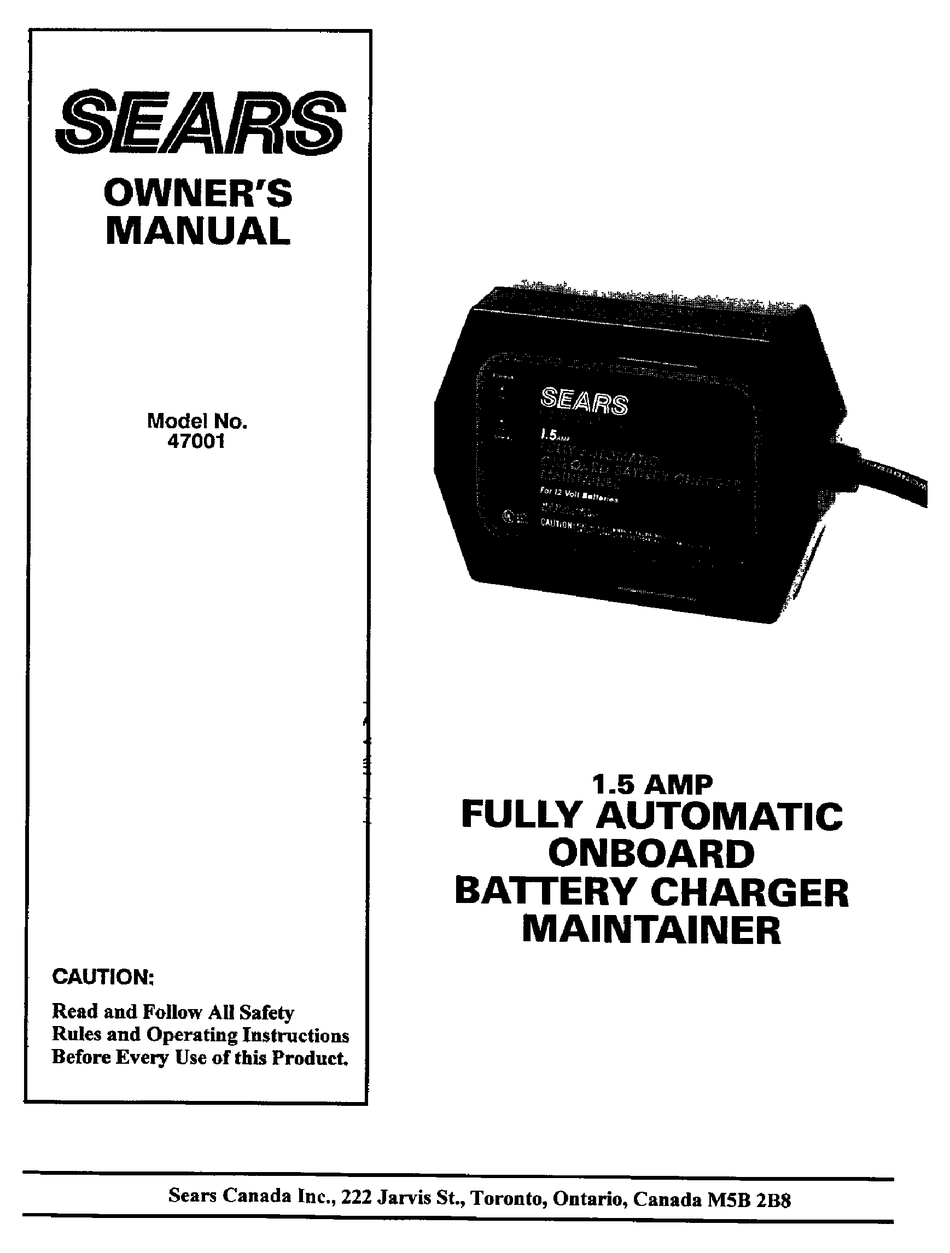 SEARS 47001 OWNER