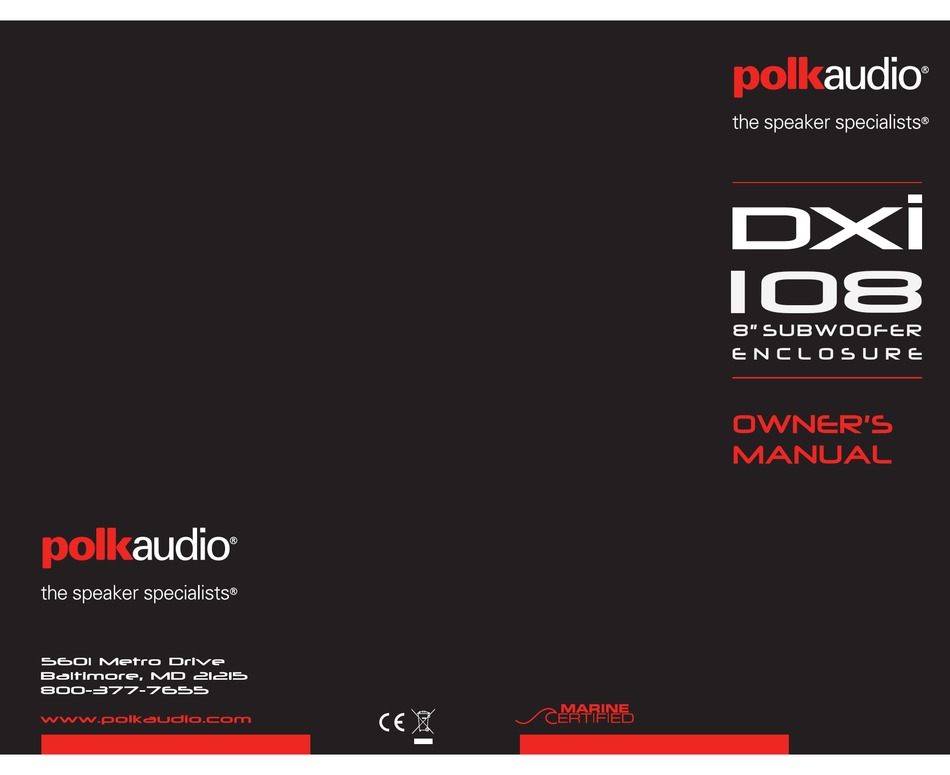 dxi polk audio 8