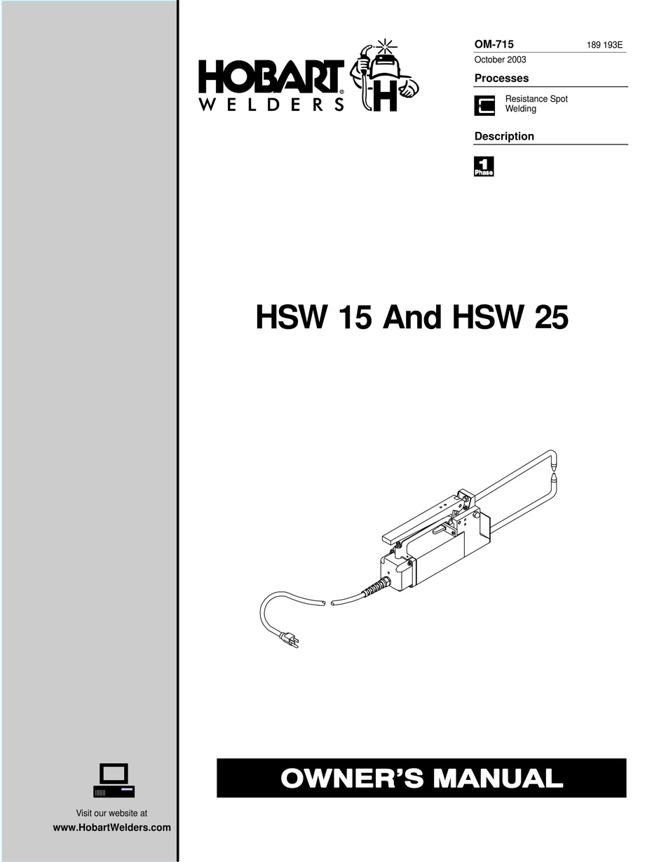 Hobart Hs9 Service Manual