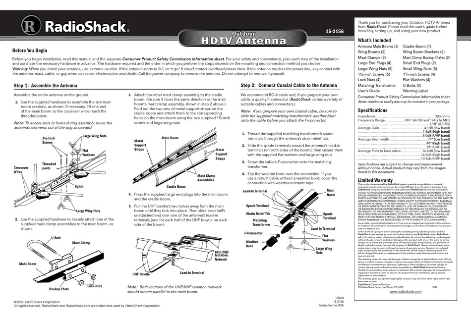 Radio Shack 1680X Manual
