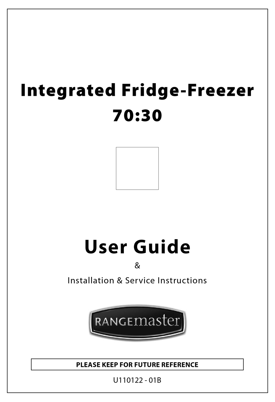 rangemaster fridge freezer control panel