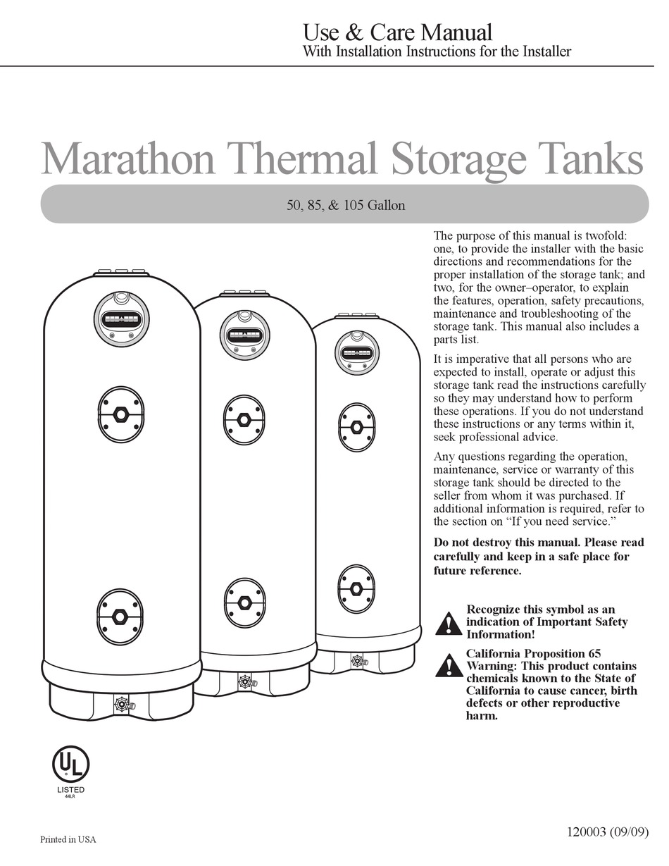 Rheem Marathon Electric Water Heater - 85 Gallon Dimensions
