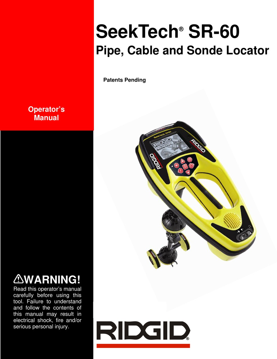 Ridgid Seektech Sr 60 Operator S Manual Pdf Download Manualslib Ridgid Seektech Sr 60 Operator S Manual Pdf Download Manualslib