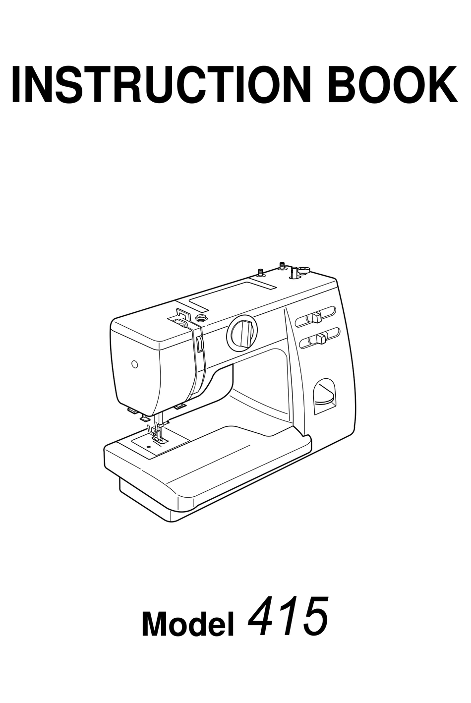 JANOME 415 INSTRUCTION BOOK Pdf Download | ManualsLib