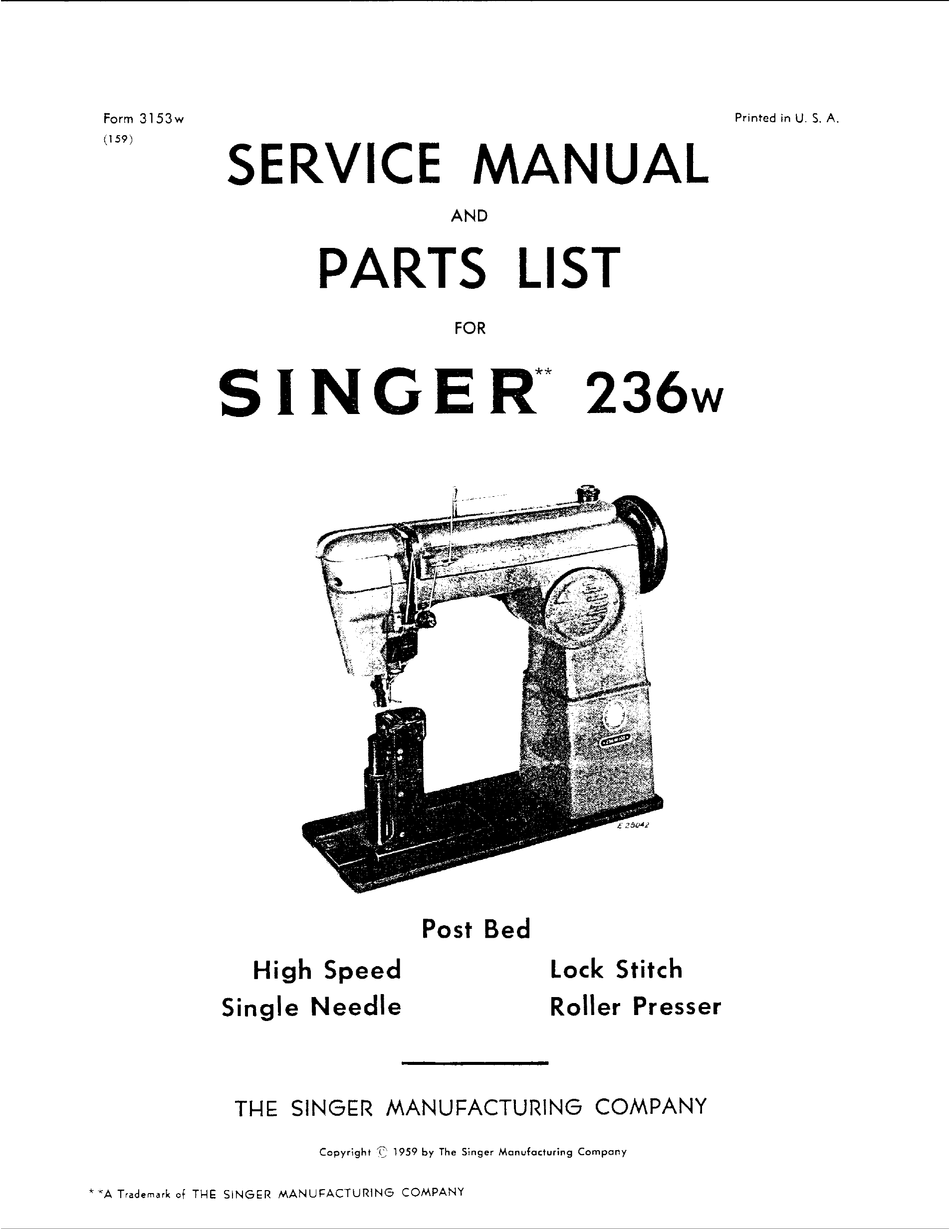 singer cat 3-120 manual