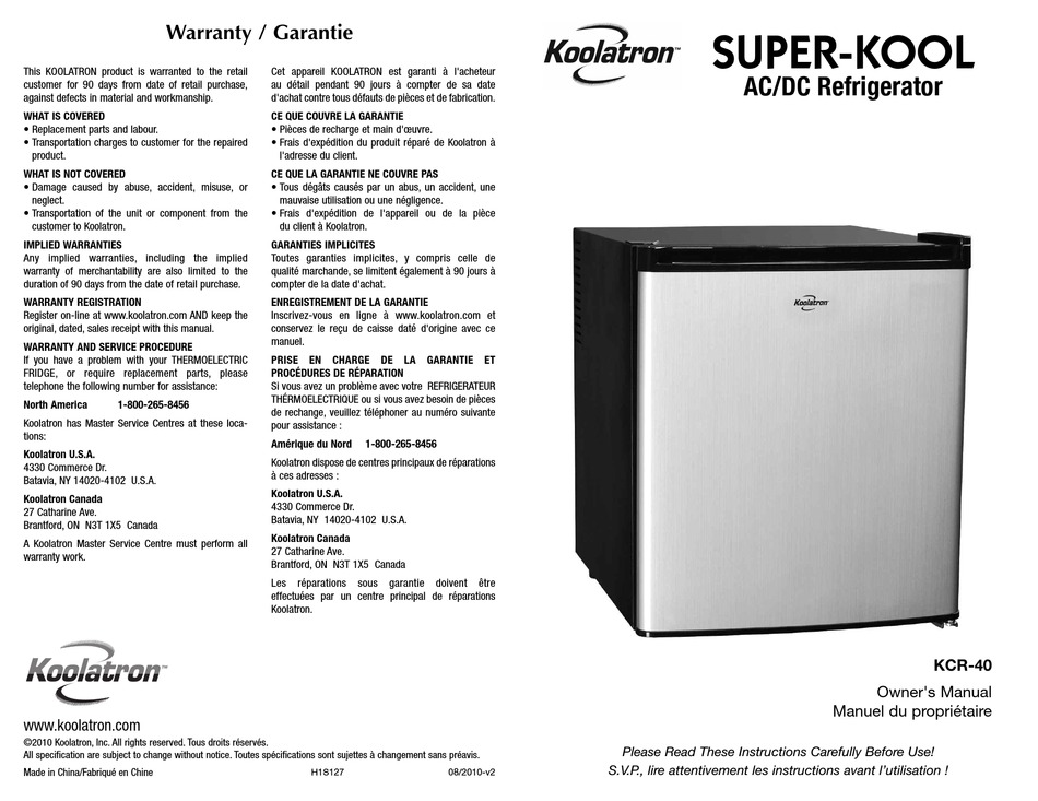 Koolatron Super Kool Kcr 40 Owner S Manual Pdf Download Manualslib Koolatron Super Kool Kcr 40 Owner S Manual Pdf Download Manualslib