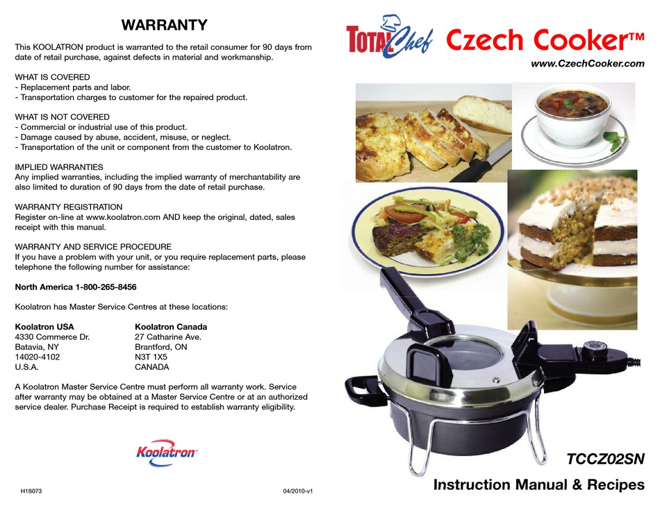 Total Chef TCCZ02SN Czech Cooker
