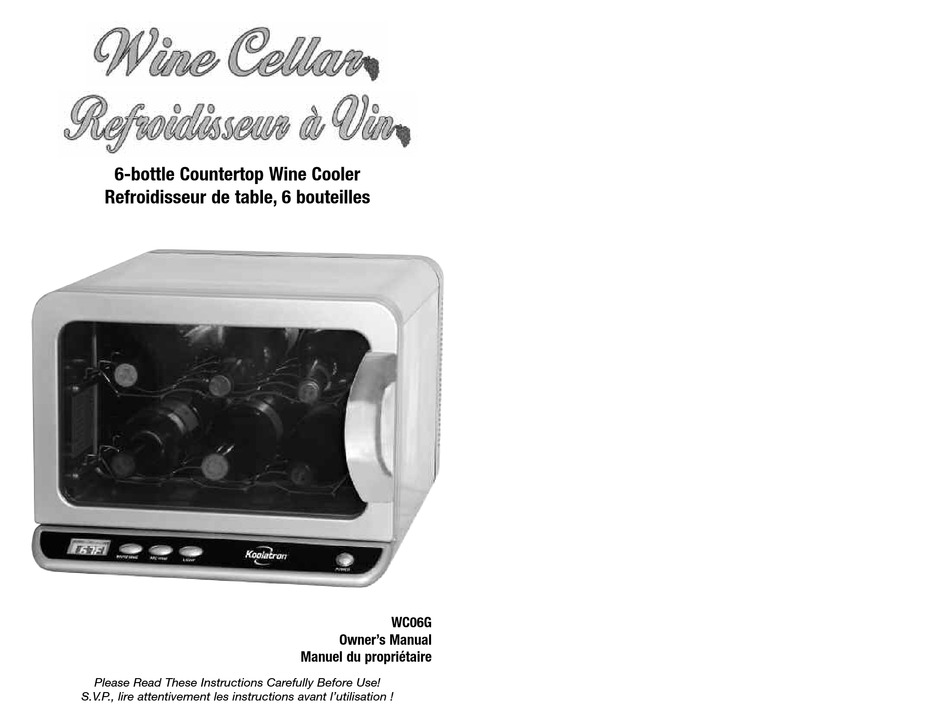 Koolatron Wc06g Owner S Manual Pdf Download Manualslib