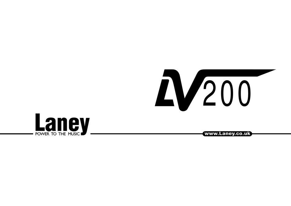 LANEY LV200 INSTRUCTIONS MANUAL Pdf Download ManualsLib