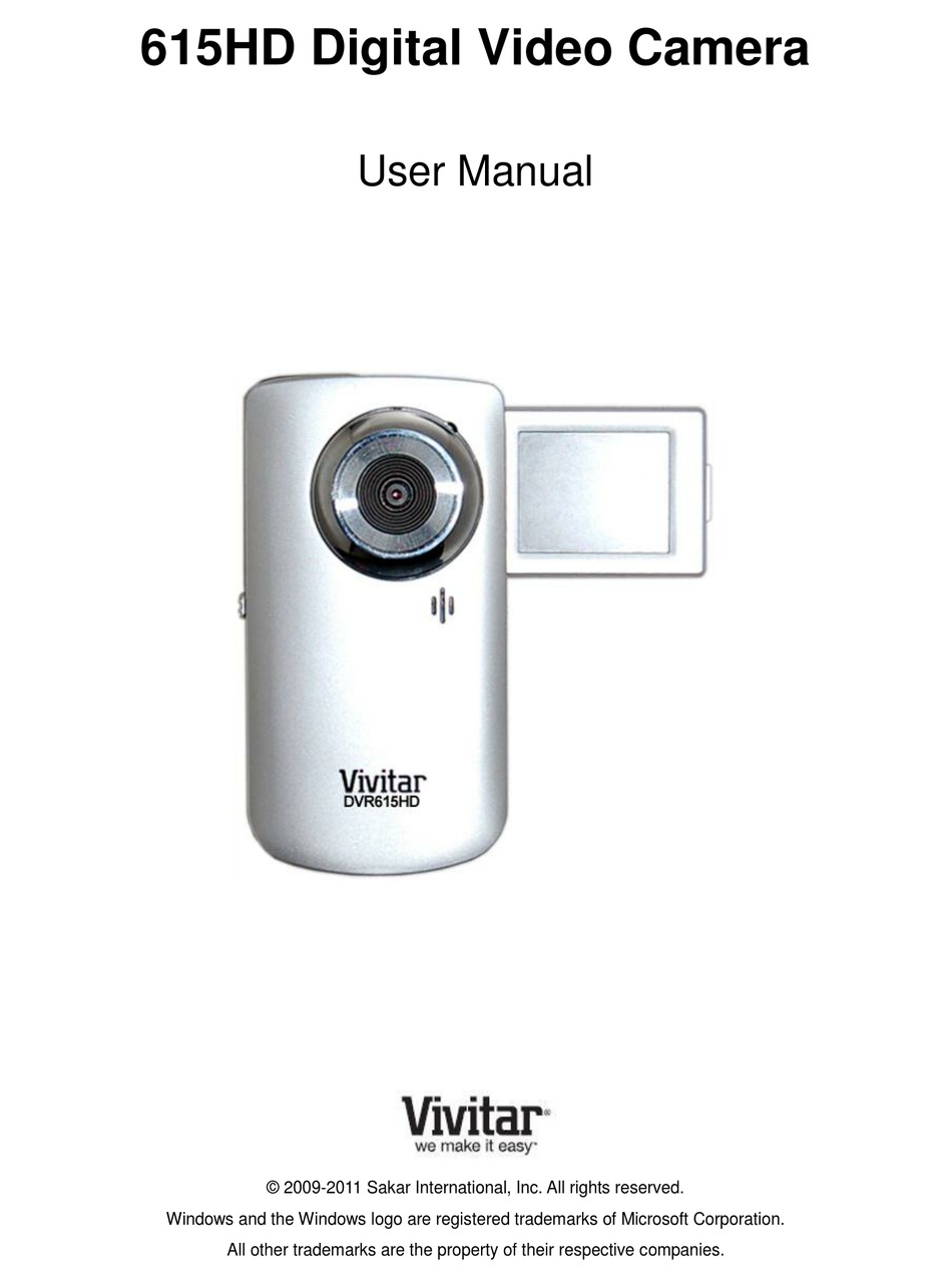 VIVITAR 615HD USER MANUAL Pdf Download ManualsLib