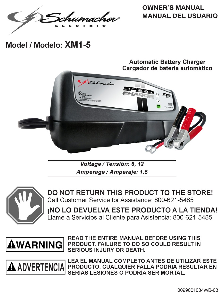 SCHUMACHER XM1-5 OWNER'S MANUAL Pdf Download | ManualsLib