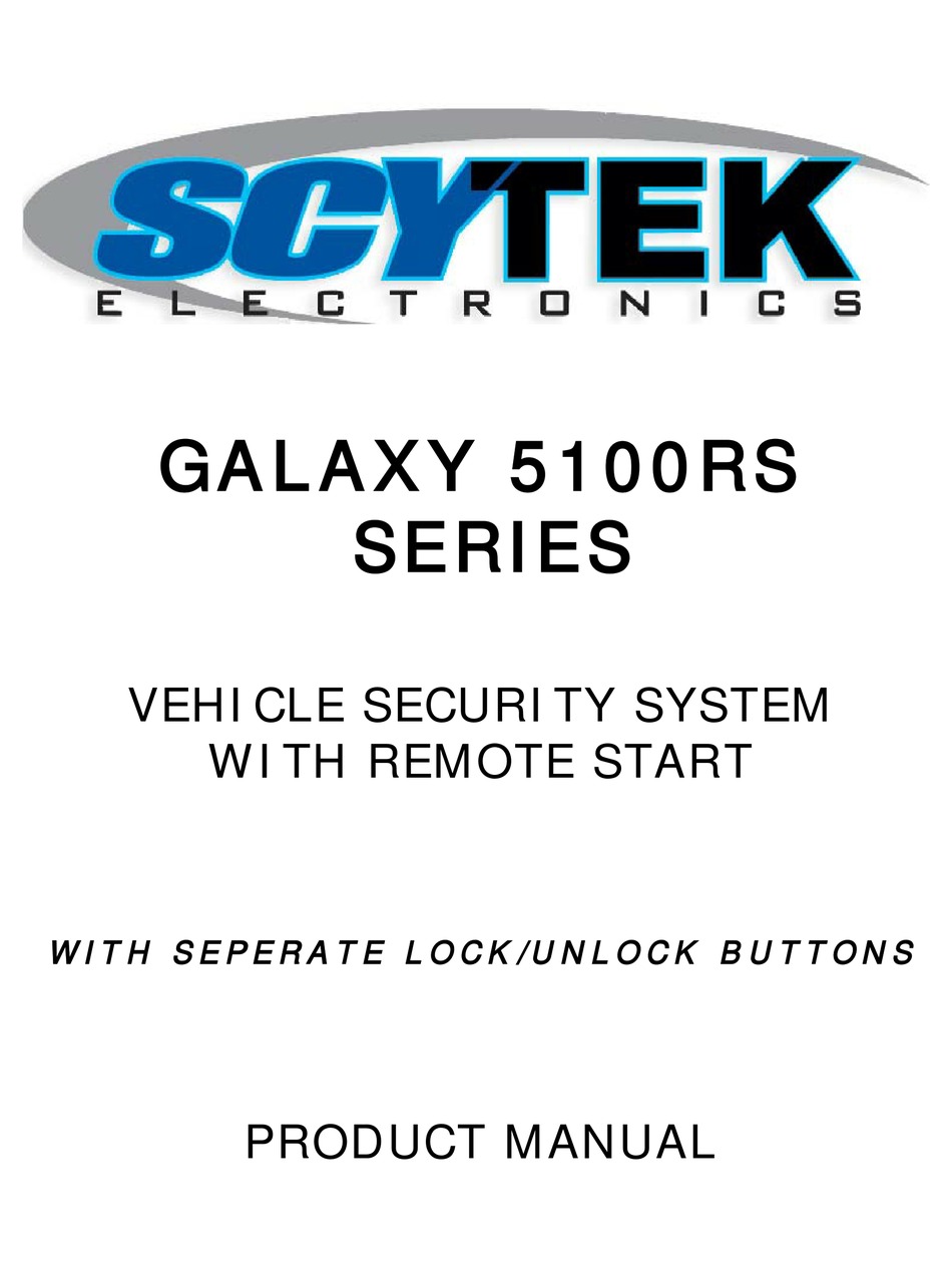 scytek remote start manual