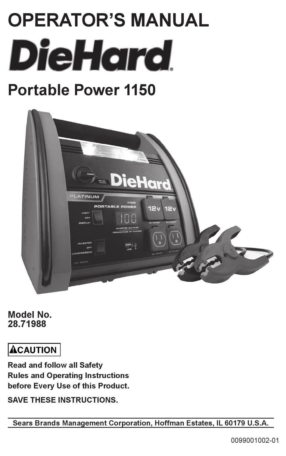 diehard portable power 1150