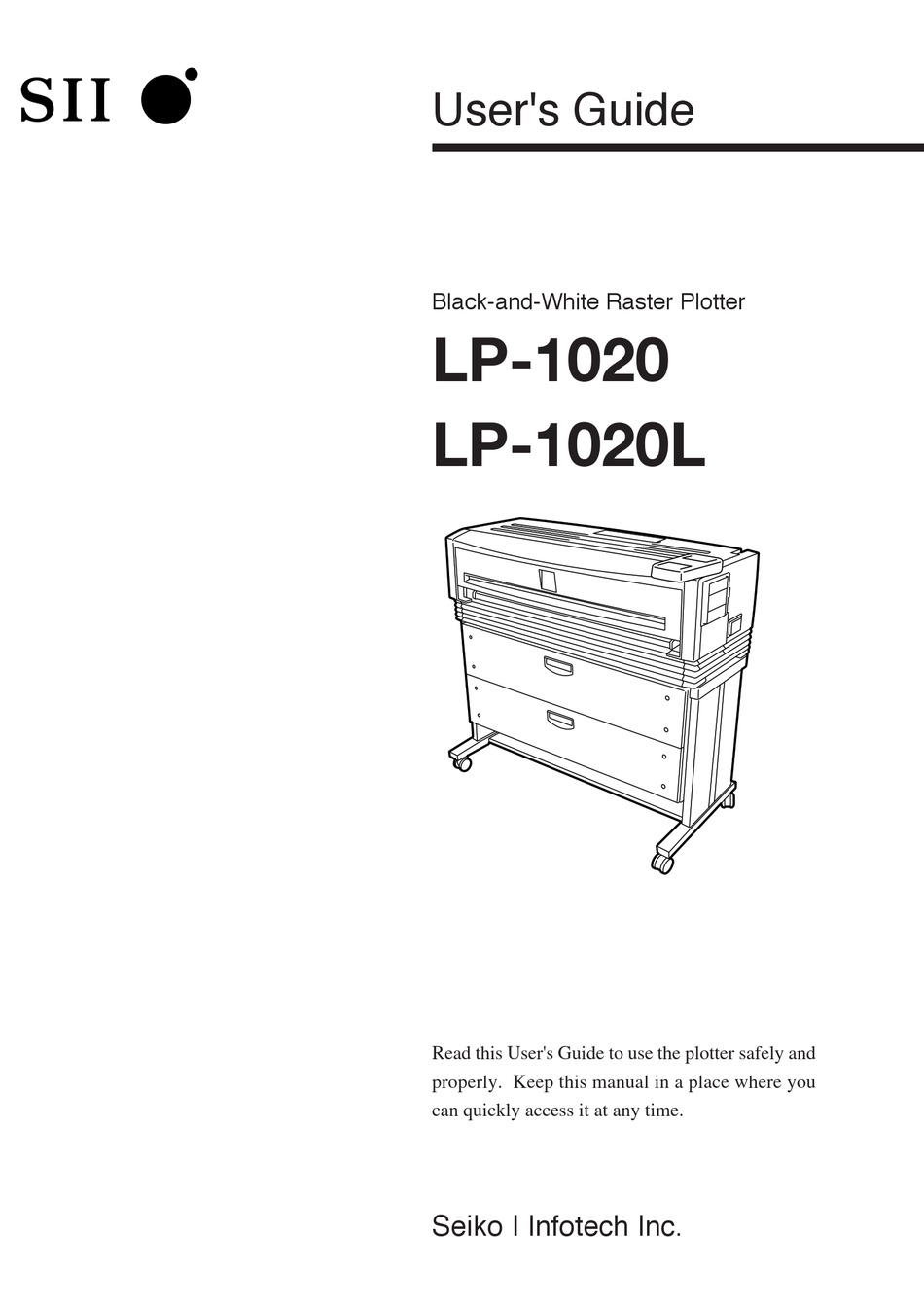 SEIKO I INFOTECH LP 1020 USER MANUAL Pdf Download ManualsLib