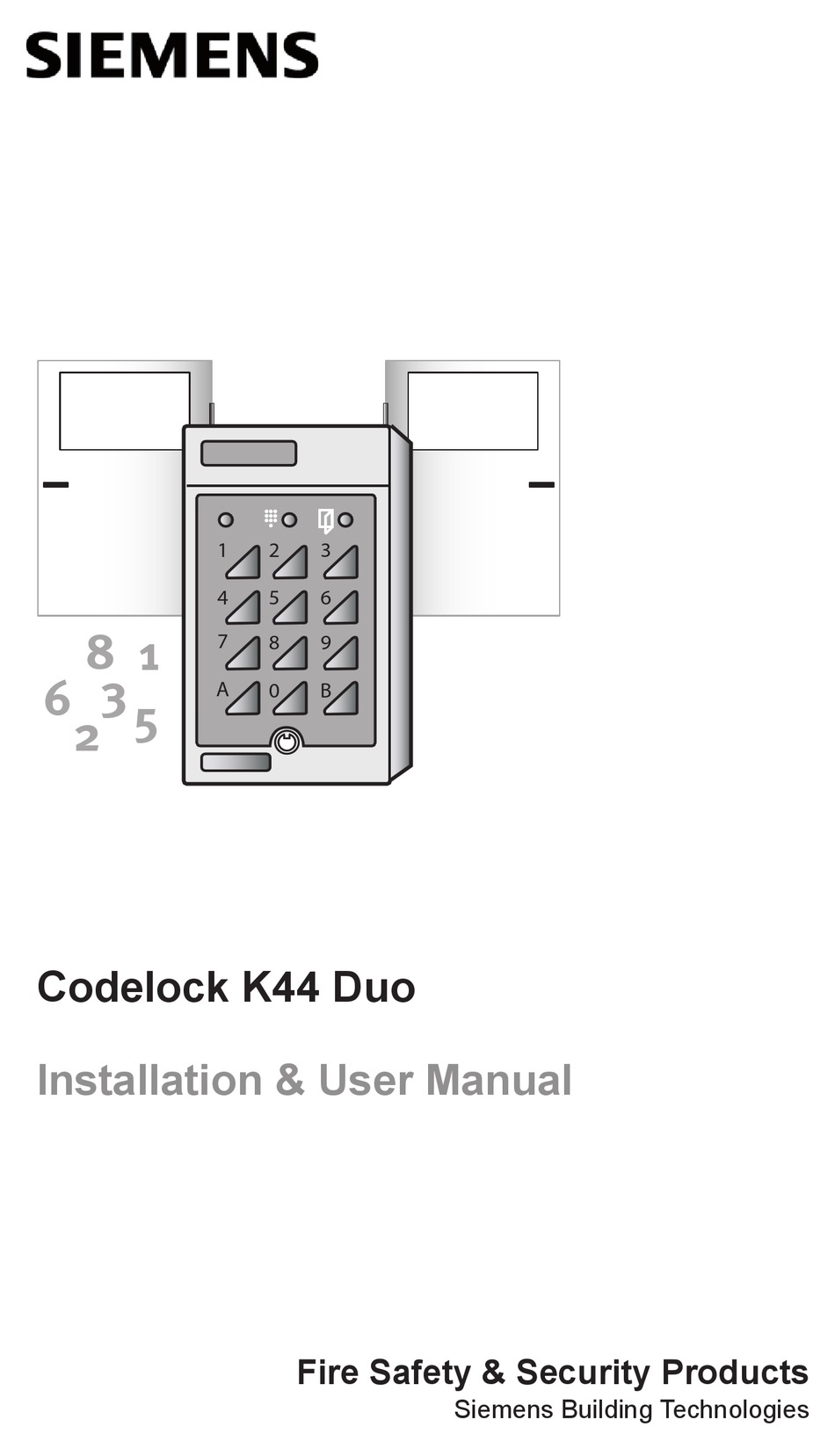 SIEMENS CODELOCK K44 DUO INSTALLATION & USER MANUAL Pdf Download