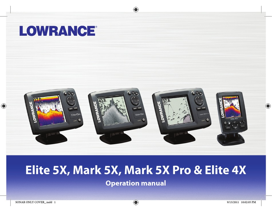 Lowrance Elite 5x Operation Manual Pdf Download Manualslib