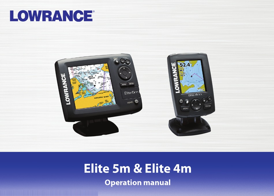 Lowrance Elite 5m Operation Manual Pdf Download Manualslib
