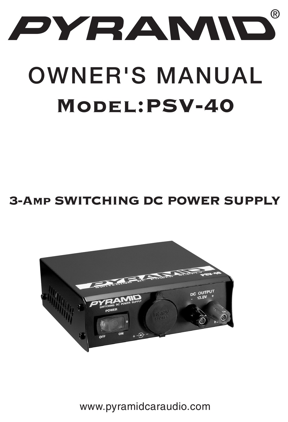 PYRAMID PS12K 10 AMP 13.8V POWER SUPPLY 