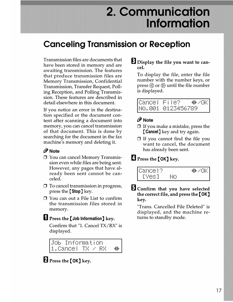 SAVIN 3740 COMMUNICATION INFORMATION Pdf Download ManualsLib