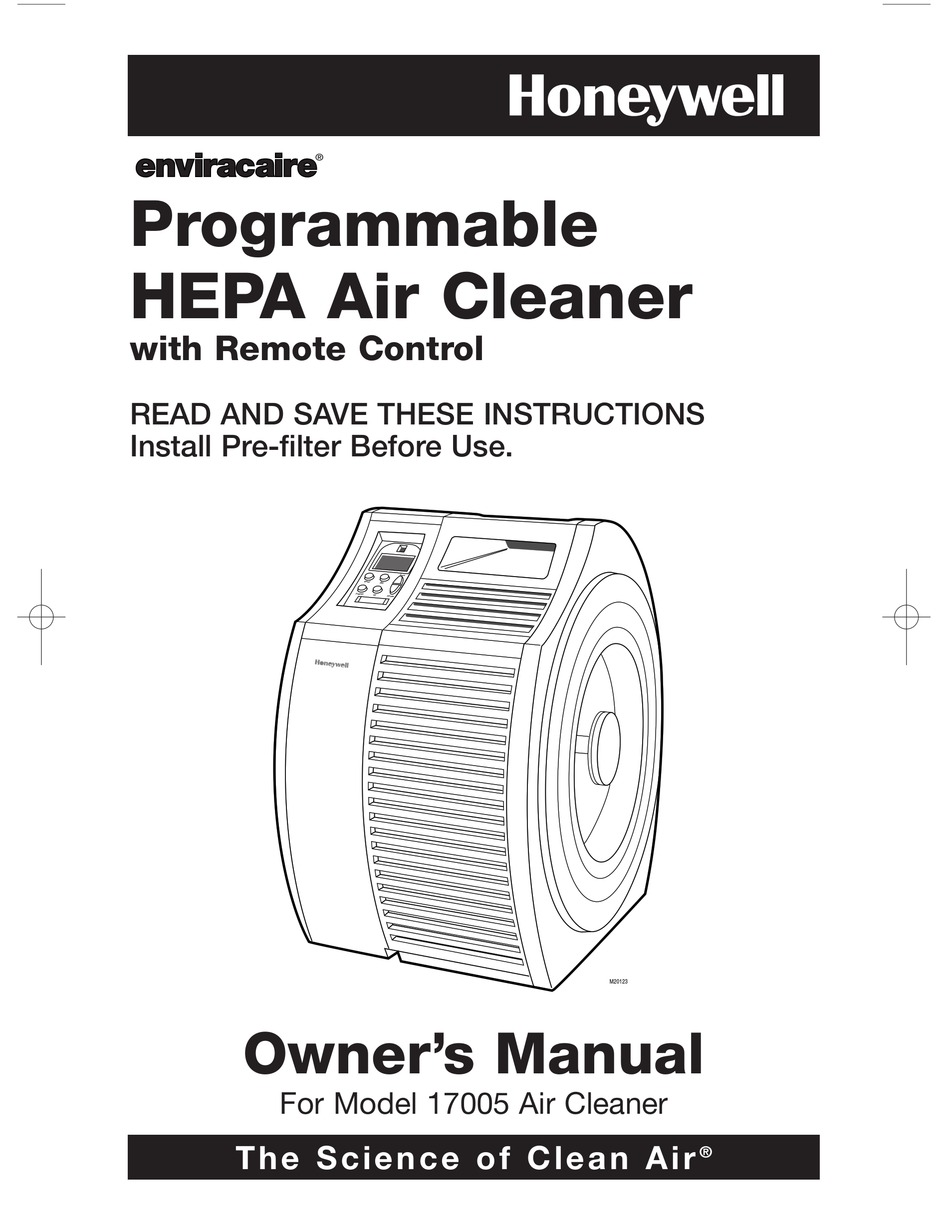 HONEYWELL ENVIRACAIRE 17005 OWNER'S MANUAL Pdf Download | ManualsLib