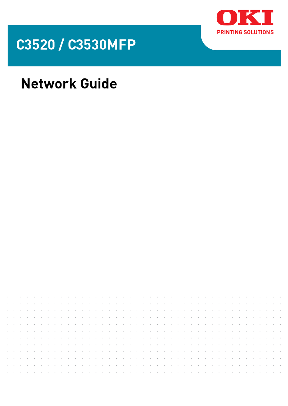 OKI C3520 NETWORK MANUAL Pdf Download ManualsLib