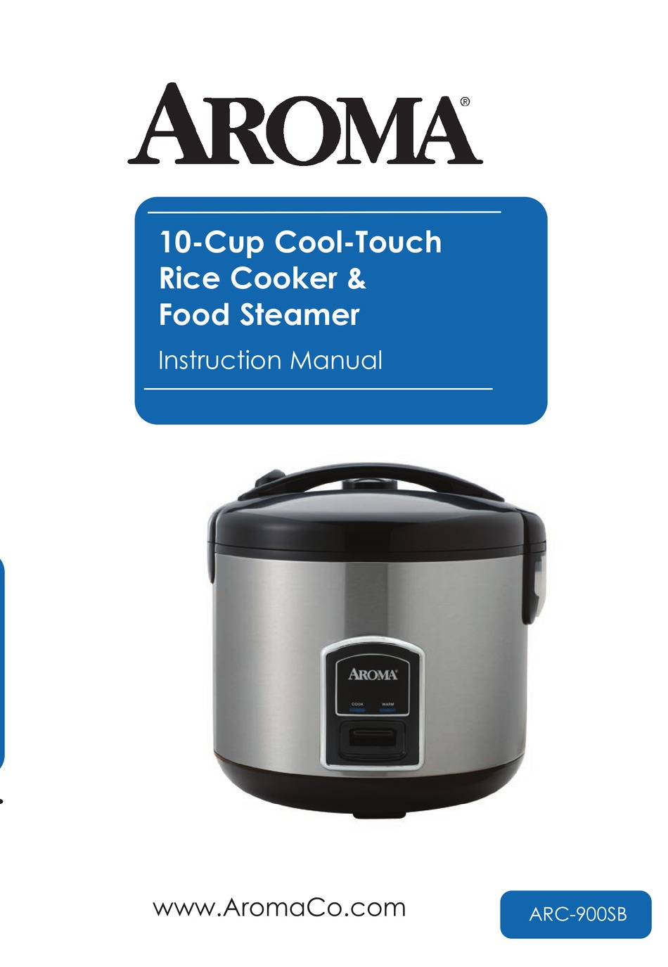 AROMA ARC-914S 4-Cup Cool-Touch Rice Cooker Instruction Manual
