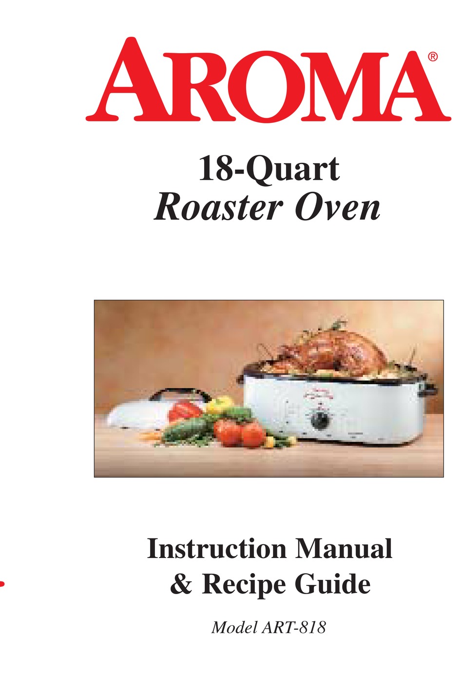 AROMA ART-818 INSTRUCTION MANUAL & RECIPE MANUAL Pdf Download | ManualsLib