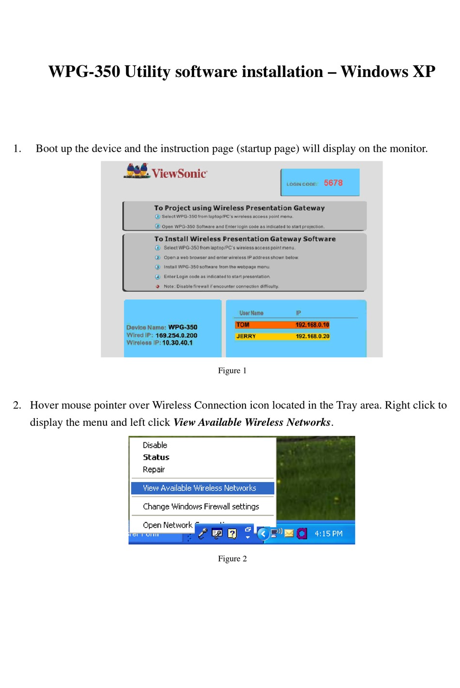 viewsonic monitor driver for windows xp