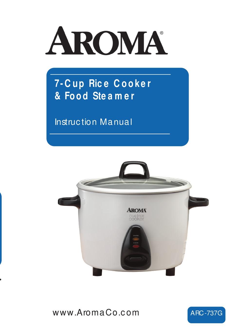 aroma 7 cup rice cooker instruction manual