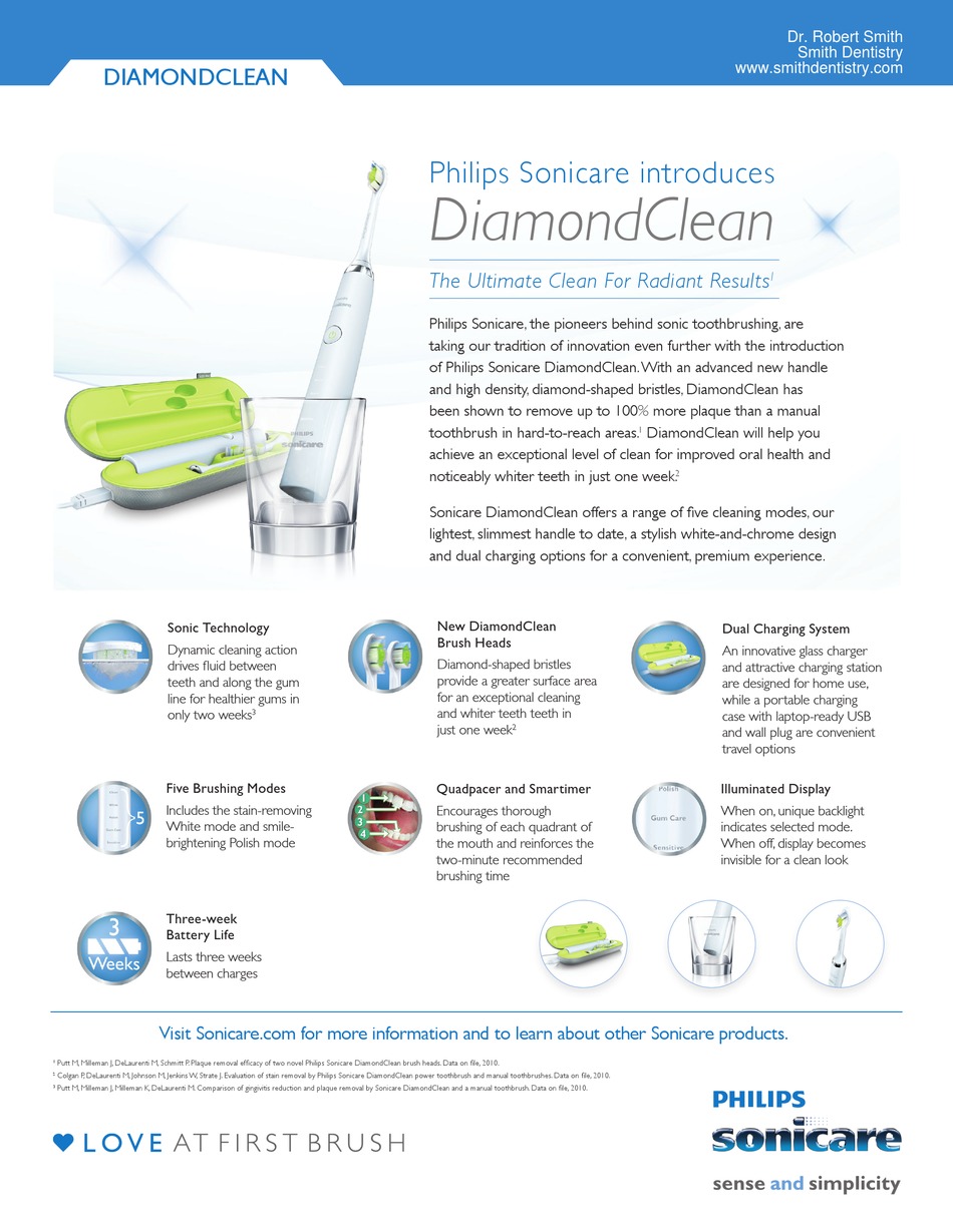 PHILIPS DIAMONDCLEAN DATA LIST Pdf Download ManualsLib