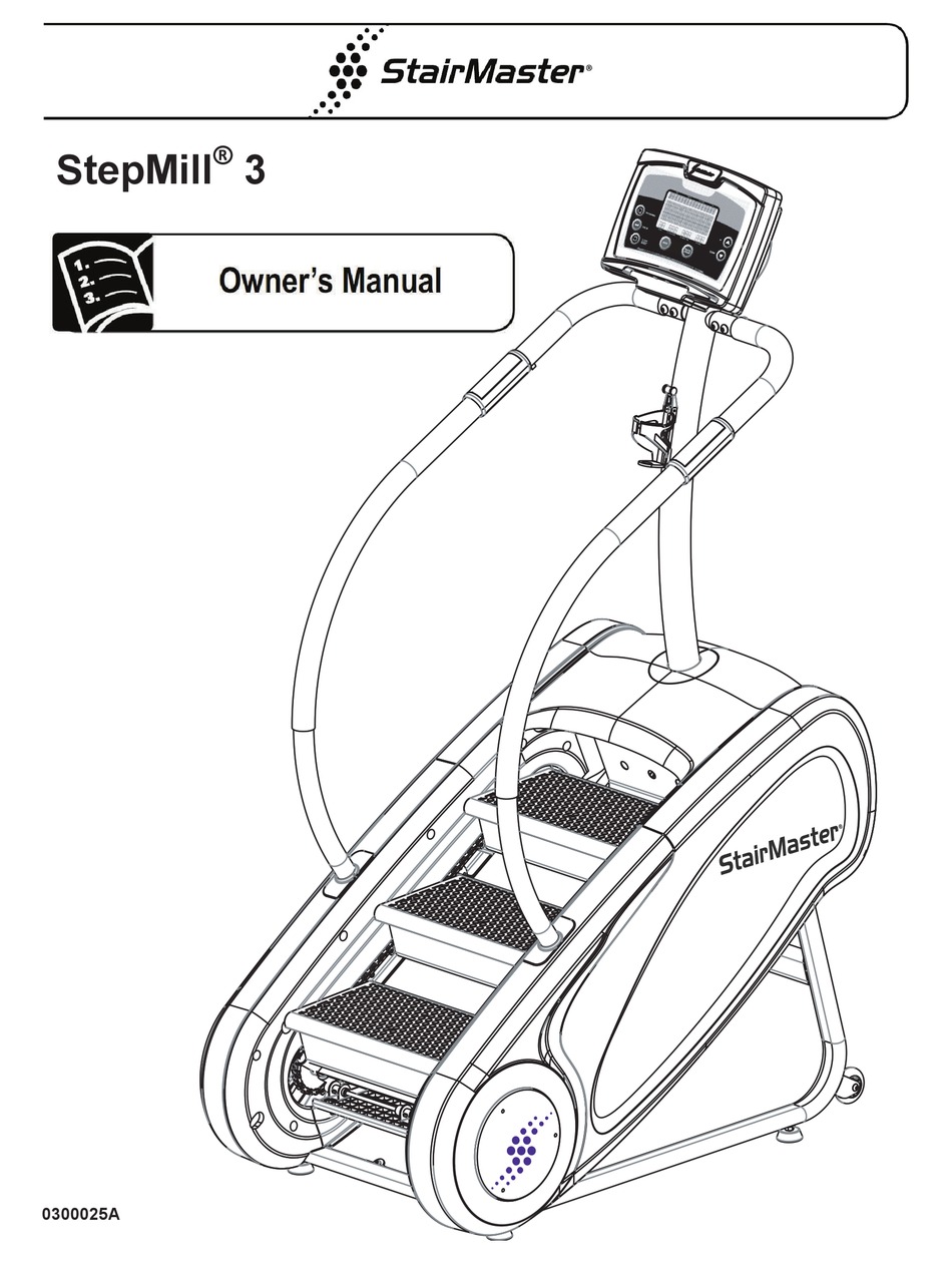 Stairmaster Stepmill 3 Owner S Manual Pdf Download Manualslib