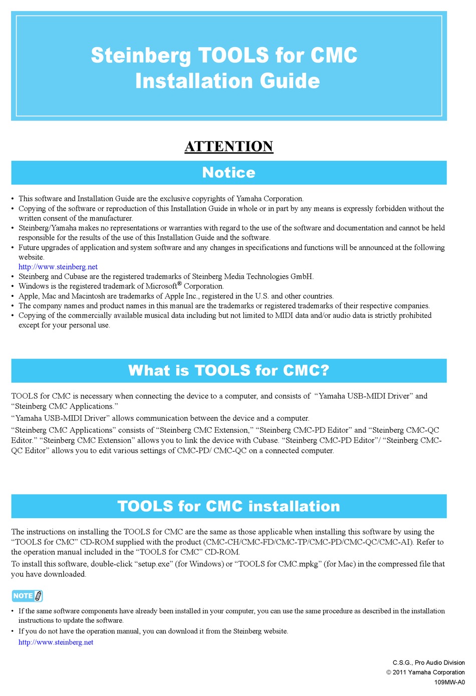 STEINBERG TOOLS FOR CMC INSTALLATION MANUAL Pdf Download | ManualsLib