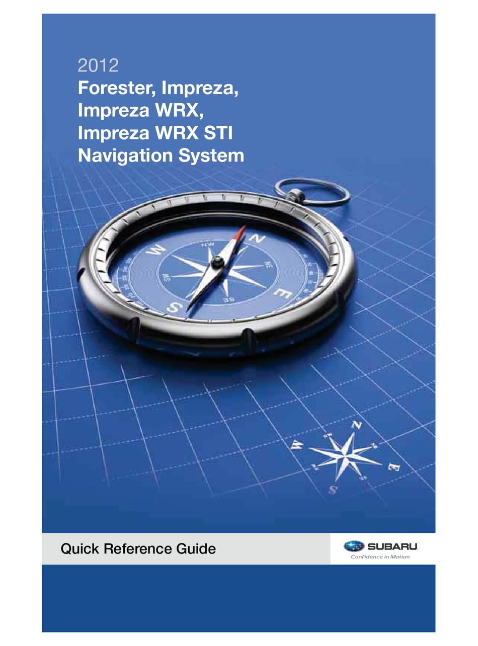 SUBARU FORESTER QUICK REFERENCE MANUAL Pdf Download ManualsLib