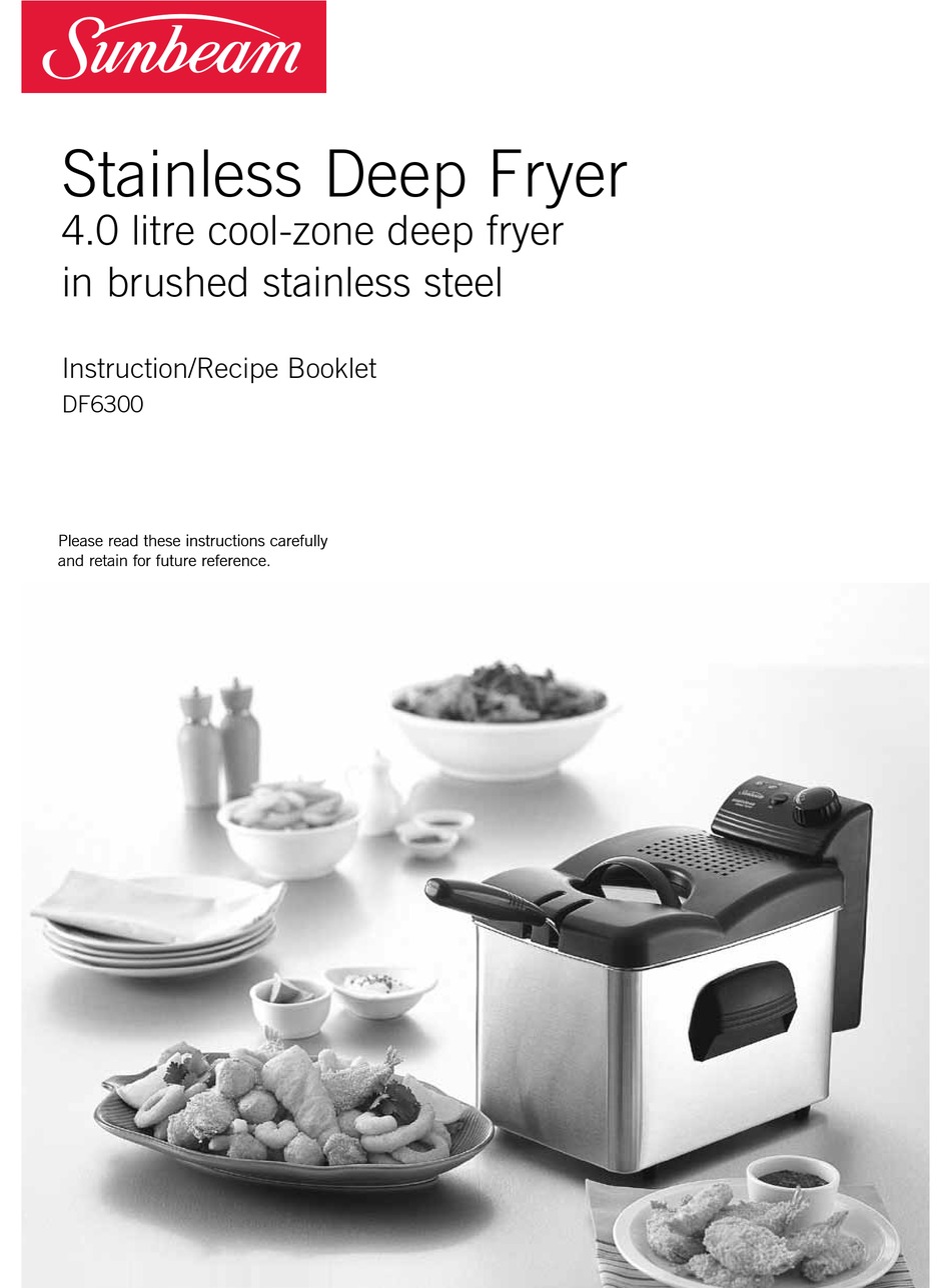 Sunbeam Df6300 Instruction Recipe Booklet Pdf Download Manualslib