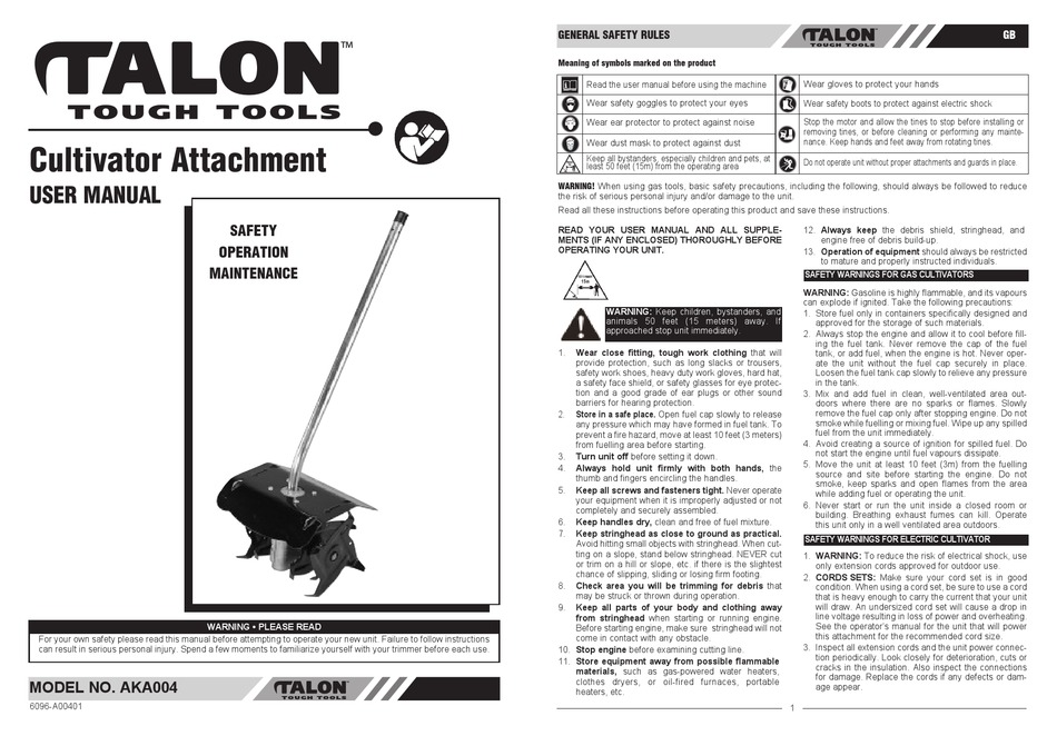Talon surefire 145 service manual