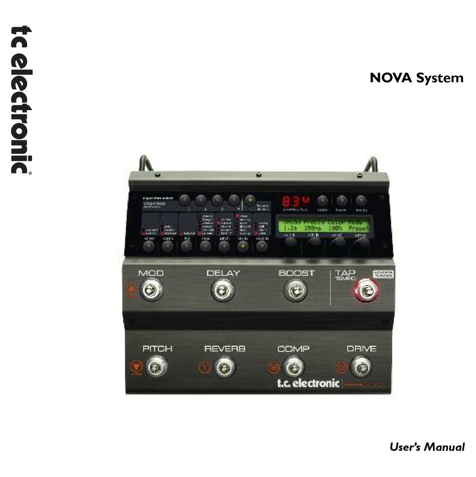 TC ELECTRONIC NOVA SYSTEM USER MANUAL Pdf Download ManualsLib