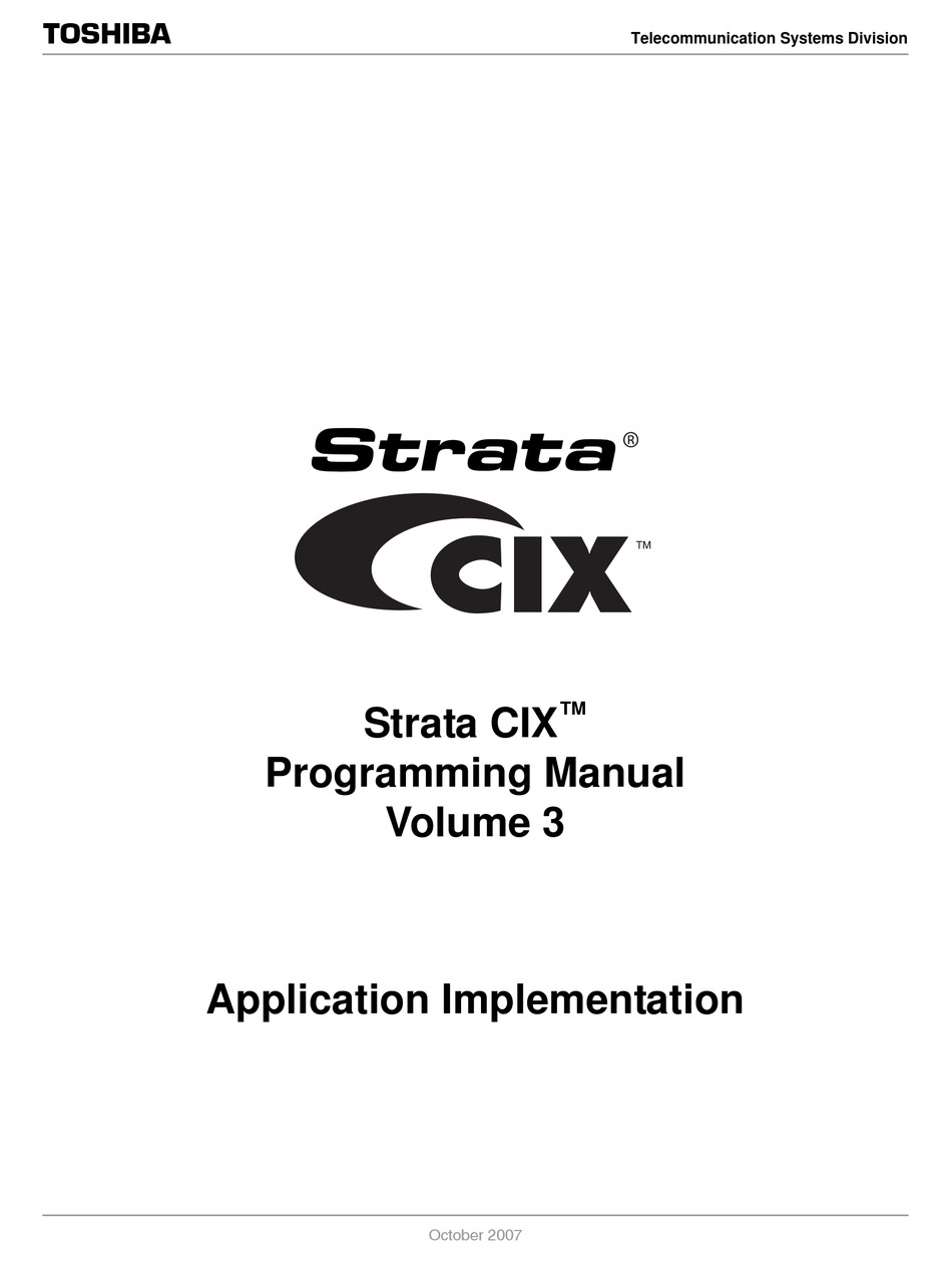 Toshiba Strata Cix Programming Manual Pdf Download Manualslib Toshiba Strata Cix Programming Manual Pdf Download Manualslib