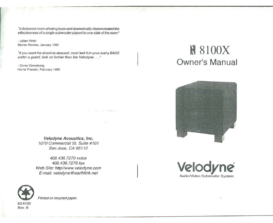 velodyne 8100x