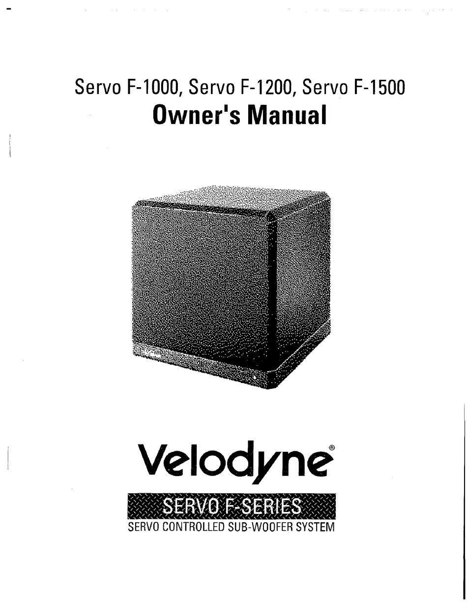velodyne servo f series