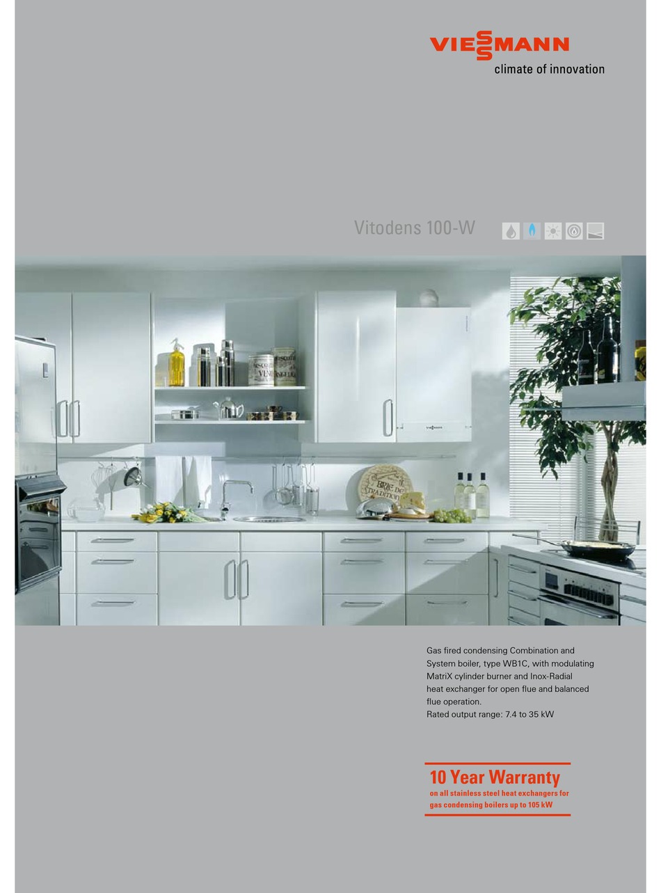 VIESSMANN VITODENS 100-W SPECIFICATIONS Pdf Download | ManualsLib