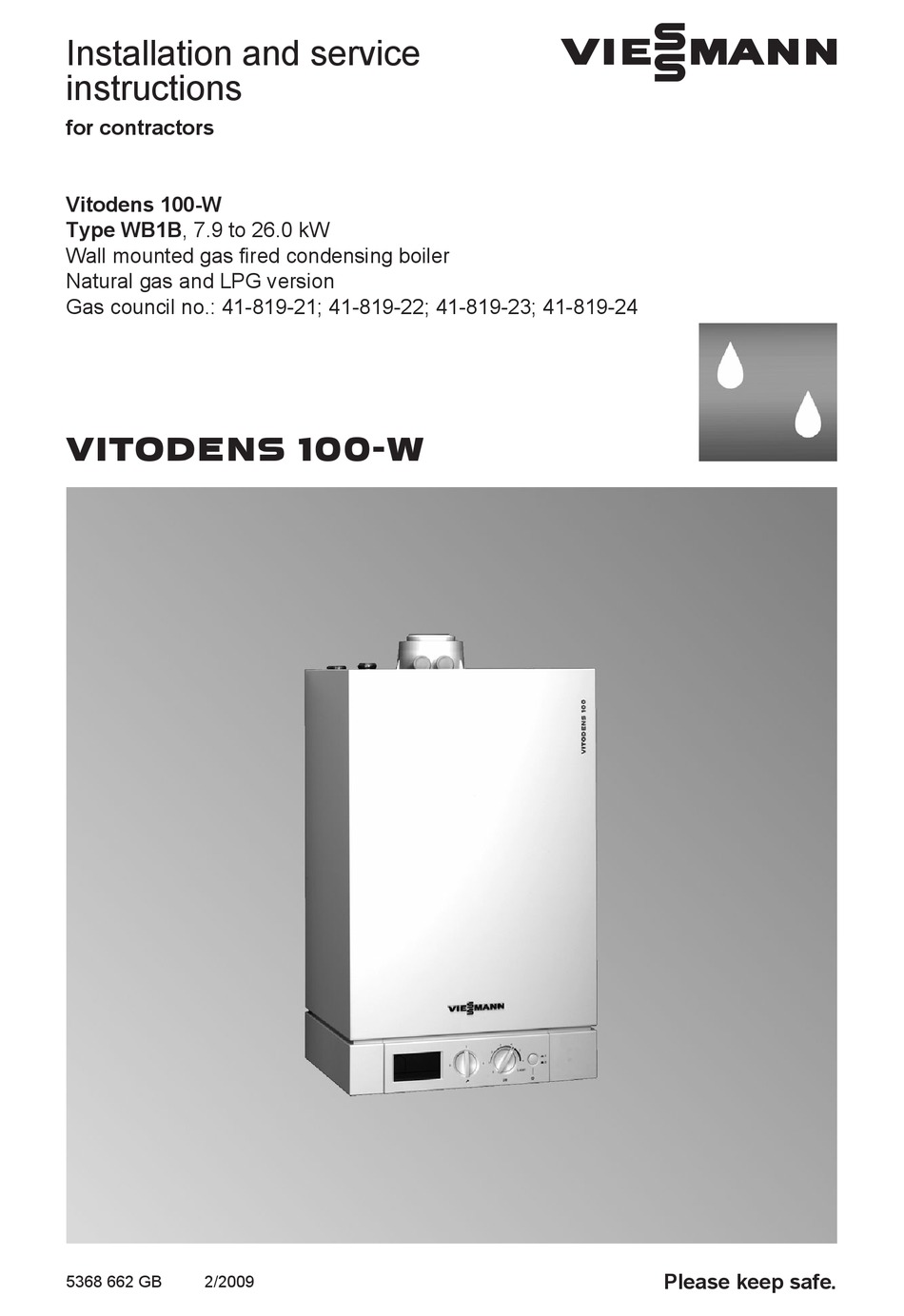 Viessmann Vitodens 100 wb1 manual