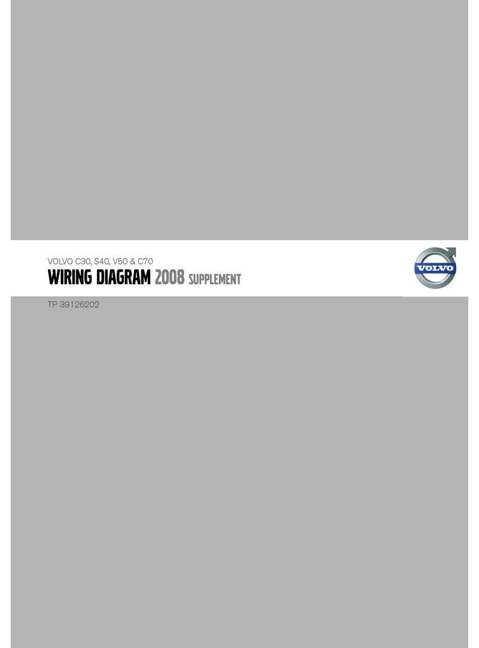 Volvo C30 Wiring Diagram Pdf Download Manualslib