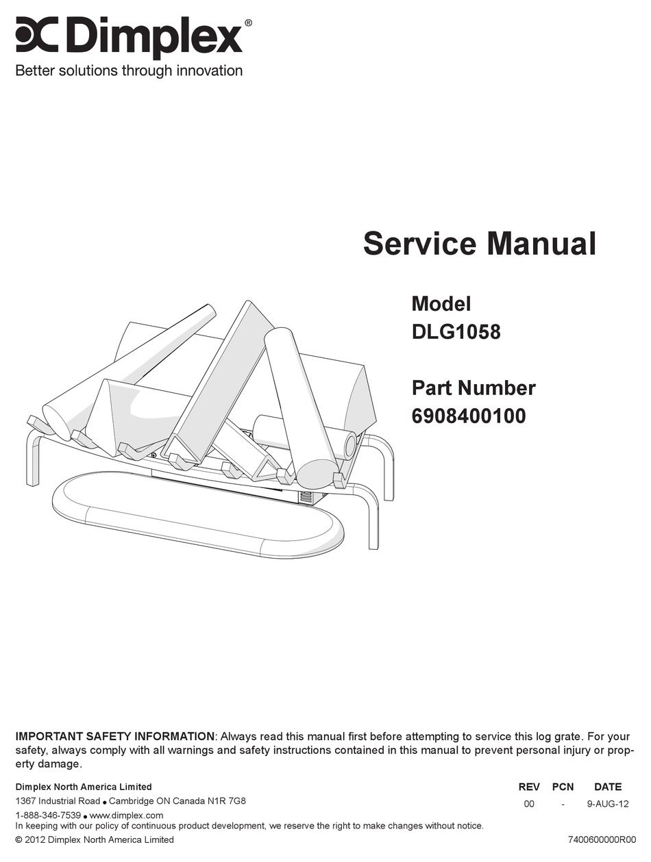 DIMPLEX DLG1058 SERVICE MANUAL Pdf 