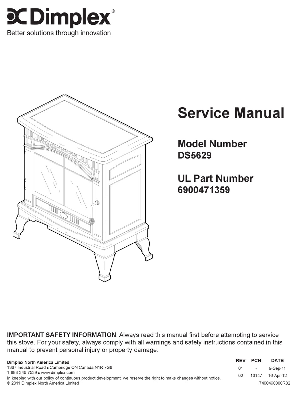 DIMPLEX DS5629 SERVICE MANUAL Pdf Download | ManualsLib