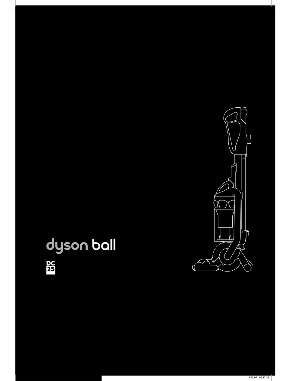 DYSON DC25 BALL USER MANUAL Pdf Download | ManualsLib