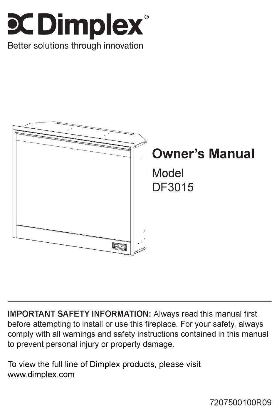 DIMPLEX DF3015 OWNER